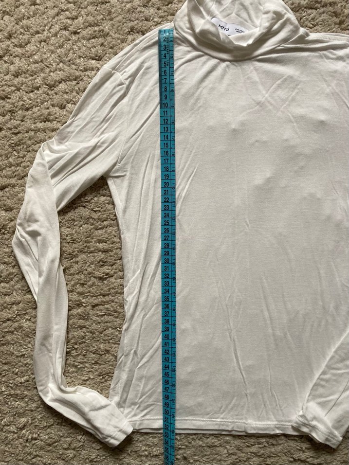 Beyaz Yarı Balıkçı Yaka Üst - Görsel 3