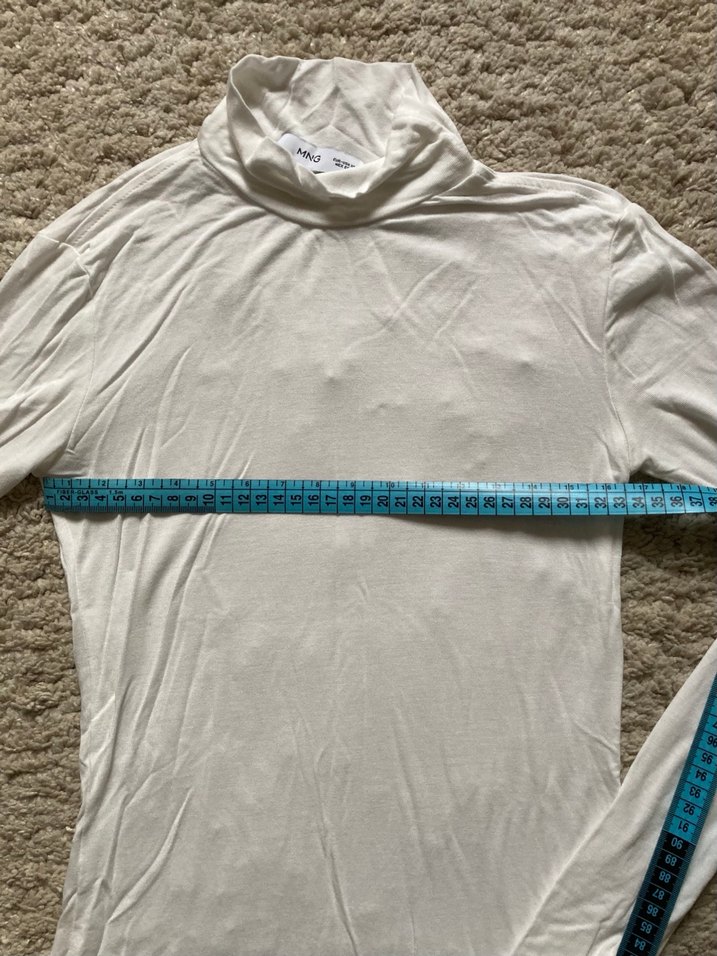 Beyaz Yarı Balıkçı Yaka Üst - Görsel 4