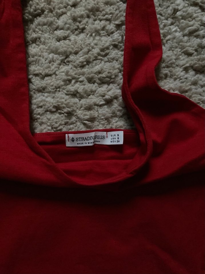 Kırmızı Halter Yaka Crop - Görsel 5