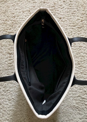 Siyah Deri Çanta - Görsel 7