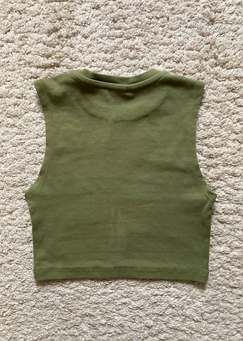 Haki Kolsuz Crop - Görsel 2