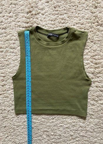 Haki Kolsuz Crop - Görsel 3