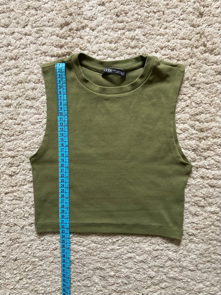 Haki Kolsuz Crop - Görsel 3