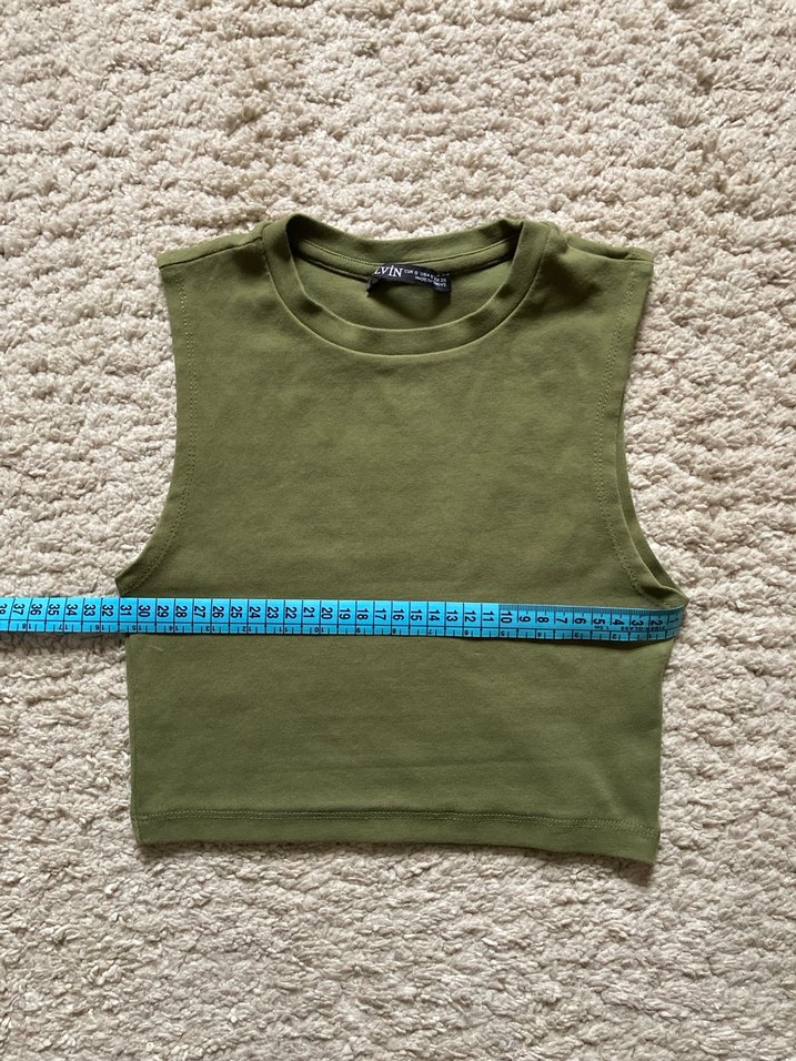 Haki Kolsuz Crop - Görsel 4