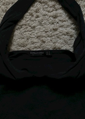 Siyah Halter Yaka Crop - Görsel 5