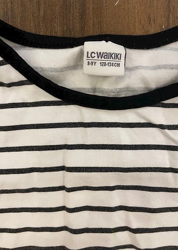 Kız Çocuk Çizgili Uzun Kollu Tişört - Görsel 2