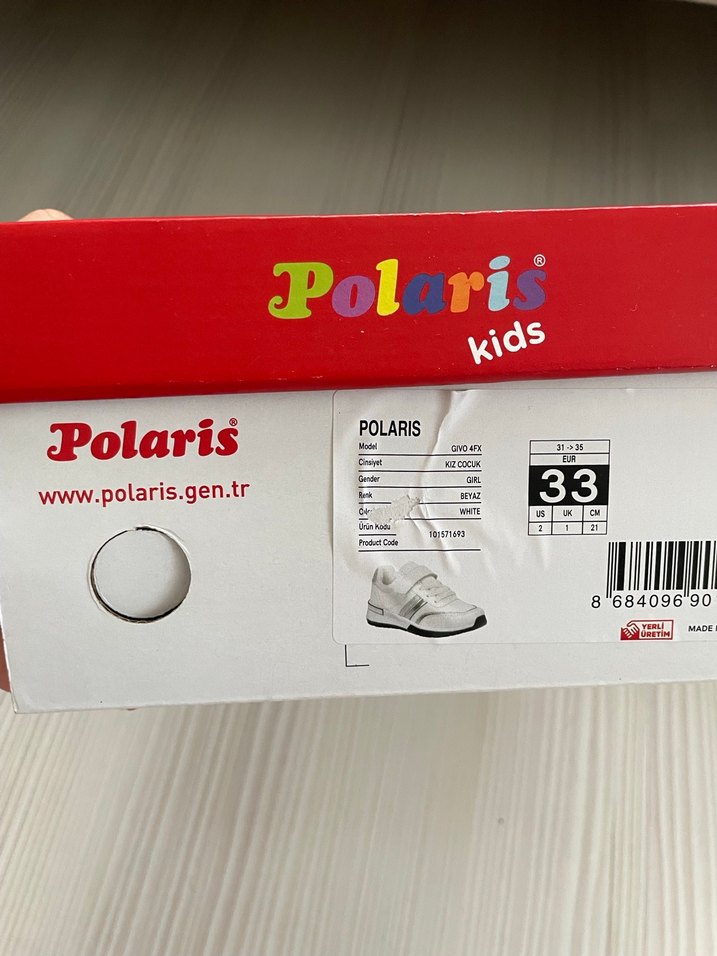 Kız Çocuk Beyaz Spor Ayakkabı - Görsel 5