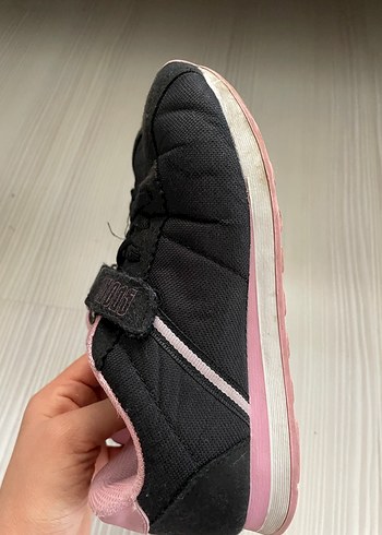 Kız Çocuk Siyah Pembe Günlük Spor Ayakkabı - Görsel 3