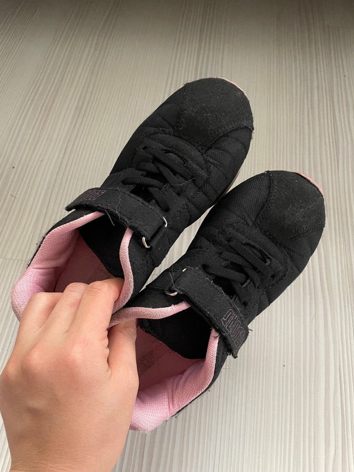 Kız Çocuk Siyah Pembe Günlük Spor Ayakkabı - Görsel 2