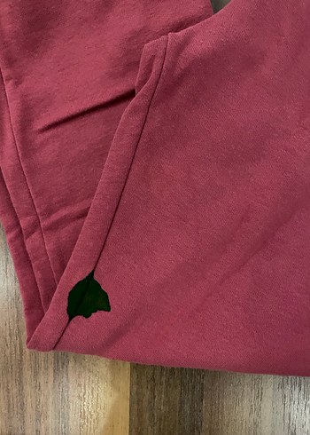 Bordo Kapüşonlu Baskılı Kız Eşofman Takımı - Görsel 3