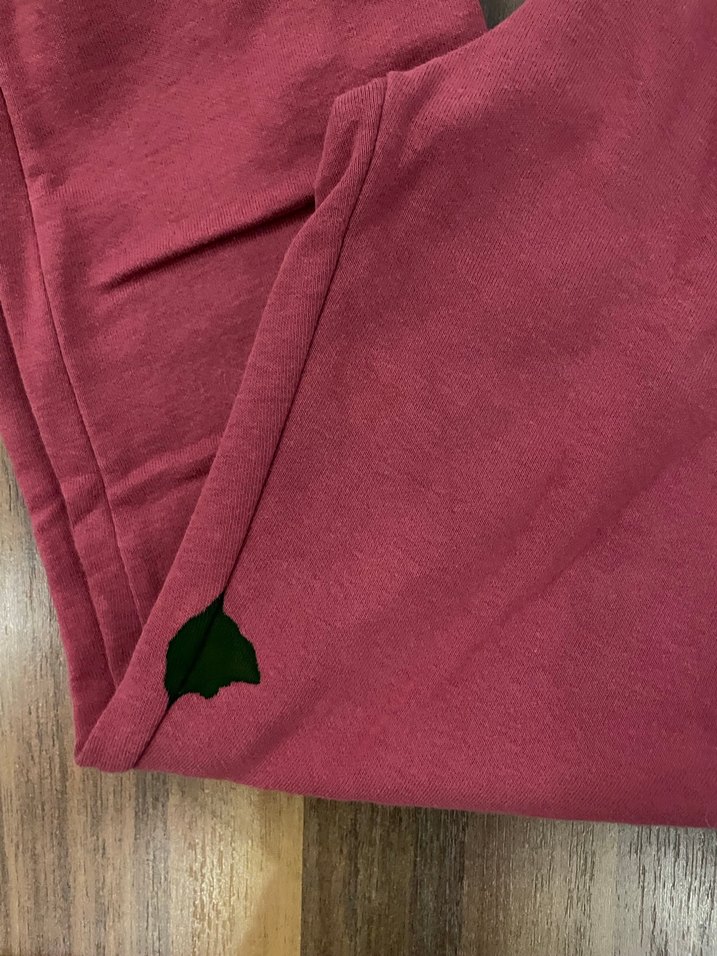 Bordo Kapüşonlu Baskılı Kız Eşofman Takımı - Görsel 3