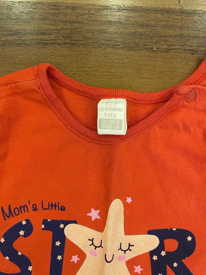 Kız Çocuk Pembe Kısa Kollu Baskılı Tişört - Görsel 2