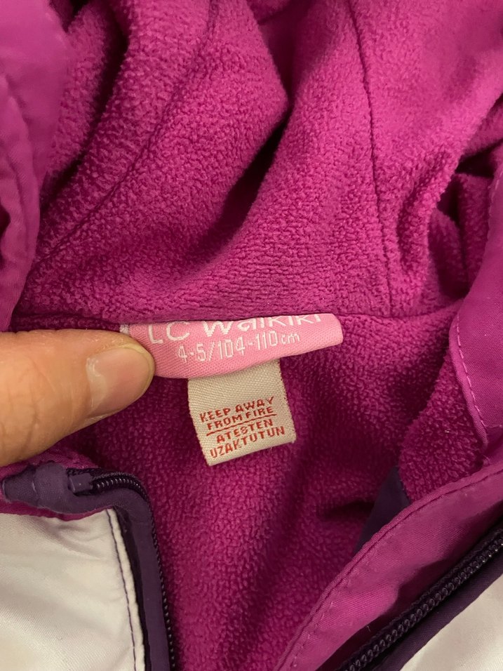 Kız Çocuk Mor Fermuarlı Eşofman Takımı - Görsel 3