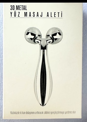 3D paslanmaz çelik yüz masaj aleti - Görsel 4