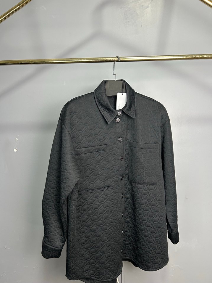 Düğmeli Uzun Kollu Keten Kadın Ceket - Görsel 5