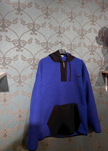 Mavi Fermuarlı Erkek Sweatshirt - Görsel 3