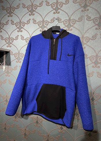 Mavi Fermuarlı Erkek Sweatshirt - Görsel 2