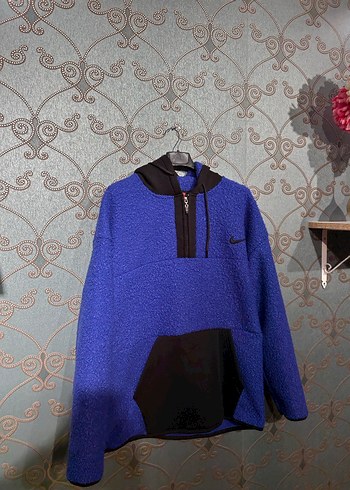 Mavi Fermuarlı Erkek Sweatshirt - Görsel 4