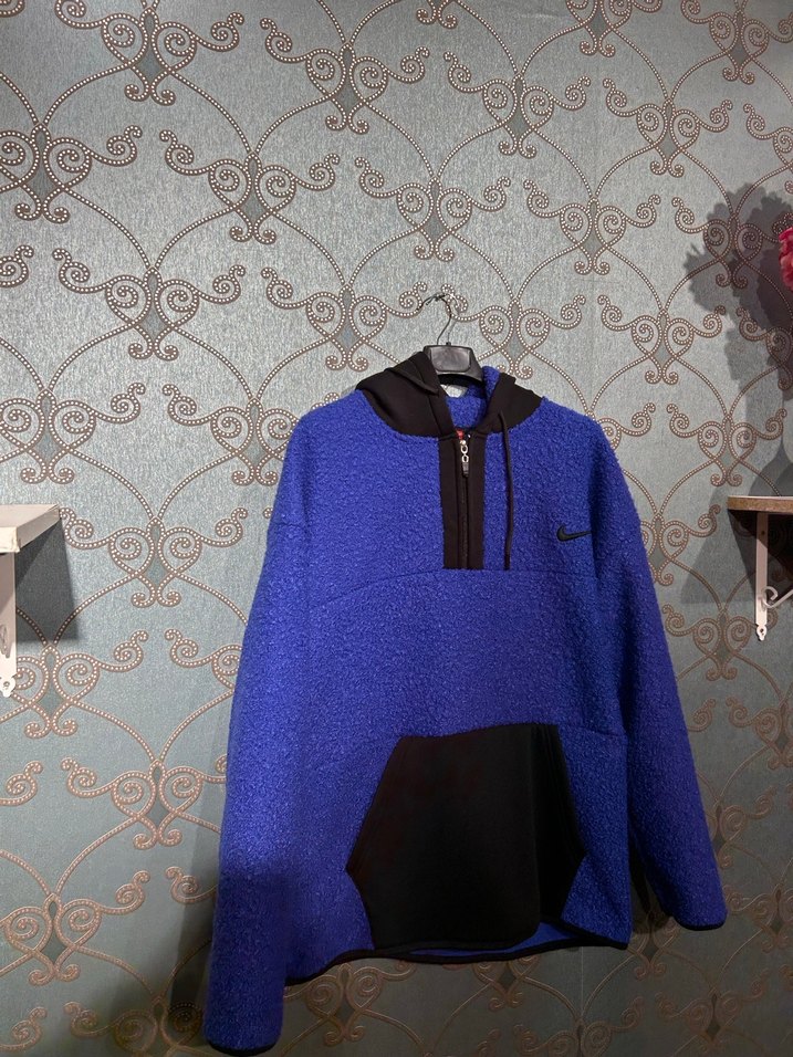 Mavi Fermuarlı Erkek Sweatshirt - Görsel 3