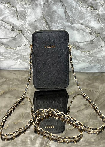 Altın Zincir Detaylı Deri Kadın Çapraz Çanta - Görsel 3