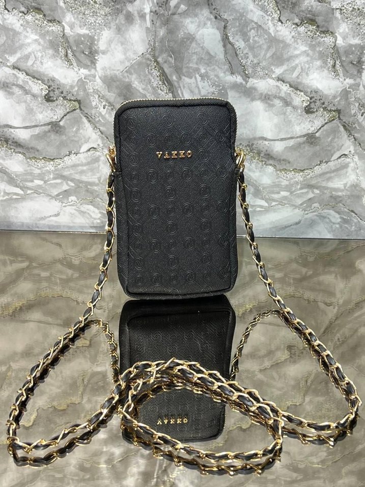 Altın Zincir Detaylı Deri Kadın Çapraz Çanta - Görsel 3