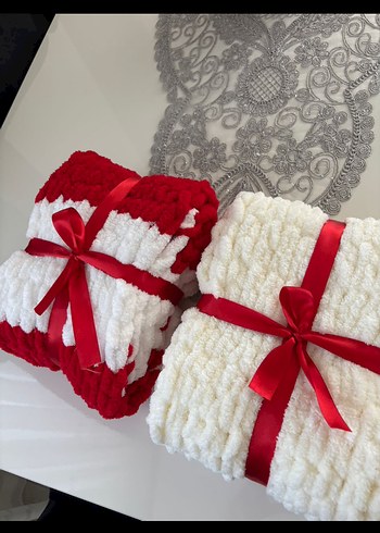 Renkli Örgü Kadın atkı - Görsel 2