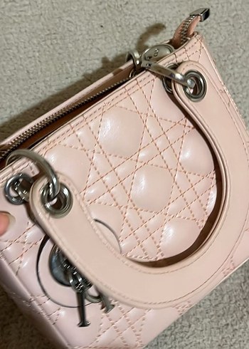 Dior Pembe Deri Kadın Çanta - Görsel 2