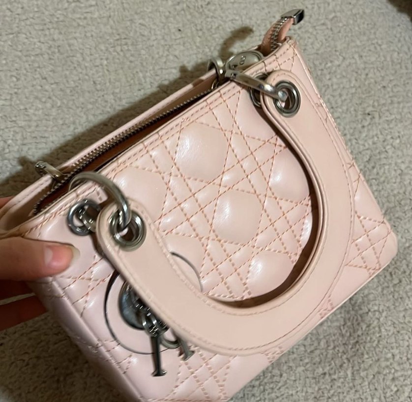 Dior Pembe Deri Kadın Çanta - Görsel 2