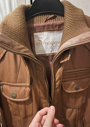Kahverengi Kadın Deri Ceket - Görsel 2