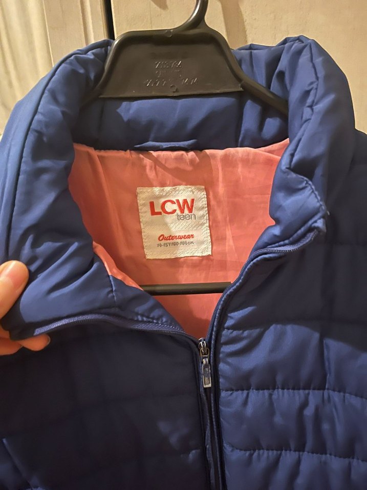 Şık Mavi Kadın Fermuarlı Yelek - Görsel 2