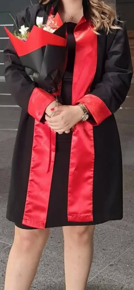 Şifon Uzun Kollu Siyah Kadın Elbise - Görsel 5