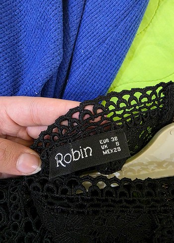 Dantelli Siyah Mini Bluz - Görsel 5