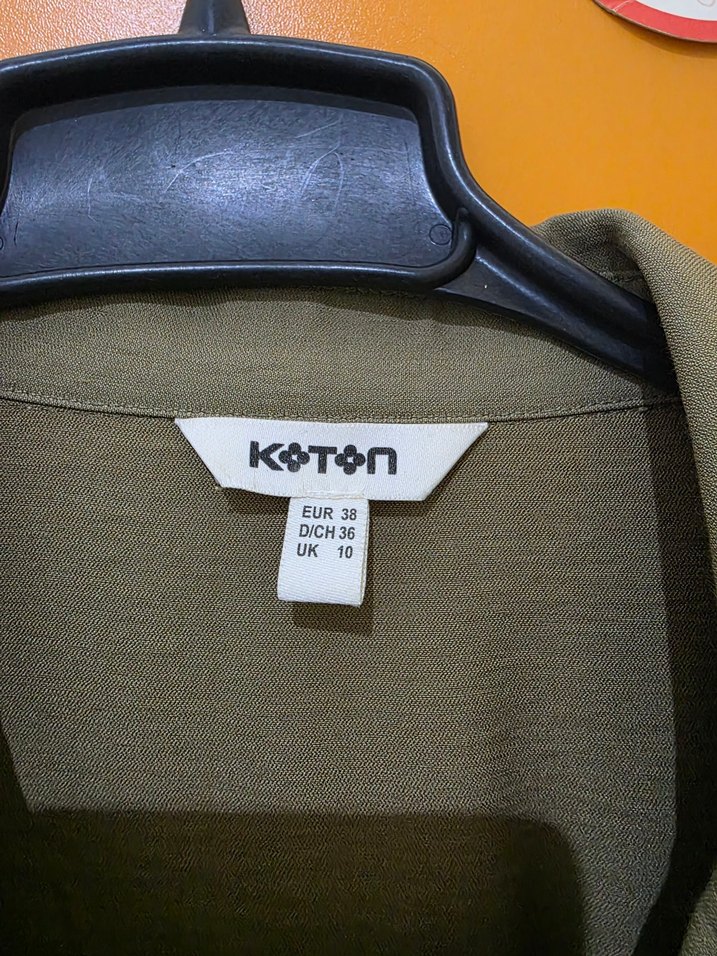 haki midi elbise - Görsel 4