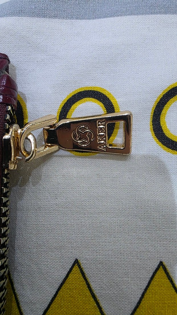 Aker Bordo Yılan Derisi Desenli Kadın Deri Cüzdan - Görsel 4