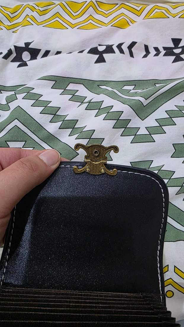 Kahverengi Desenli Kadın Cüzdan kartlık - Görsel 4