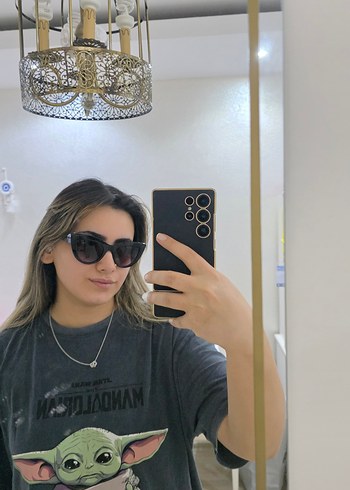 Kadın Gri Kılıflı Sokak Tarzı Güneş Gözlüğü - Görsel 2