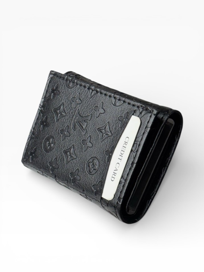 Siyah Baskılı Erkek Cüzdan - Görsel 2