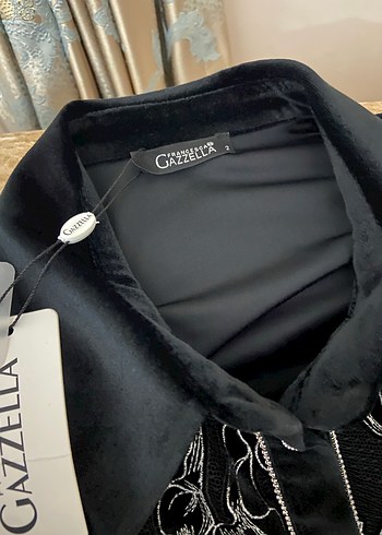 Siyah kadife takım etek beli lastiklidir 44 46 befen uyumlu - Görsel 4