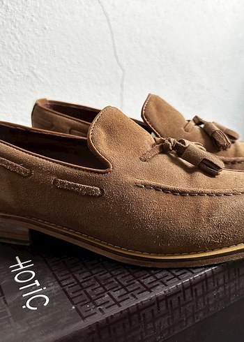 Hotiç bej rengi Püsküllü Loafer - Görsel 2
