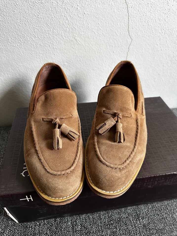 Hotiç bej rengi Püsküllü Loafer - Görsel 3