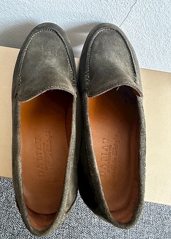 Damat Haki Süet Klasik Loafer Ayakkabı Sıfır - Görsel 4