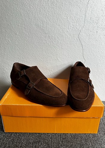 Damat Sıfır Kahverengi Süet Tokalı Ayakkabı - Görsel 3