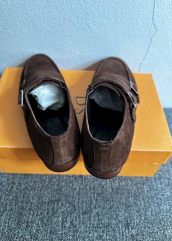 Damat Sıfır Kahverengi Süet Tokalı Ayakkabı - Görsel 7
