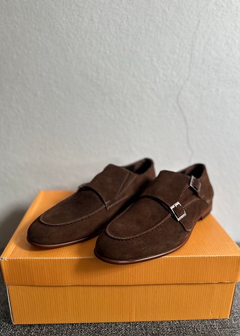 Damat Sıfır Kahverengi Süet Tokalı Ayakkabı - Görsel 5