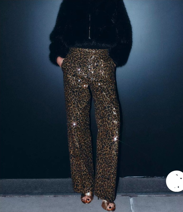 Zara pullu straight fit pantolon - Görsel 5