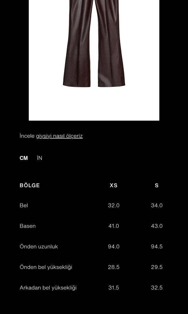 Zara deri flare pantolon - Görsel 4