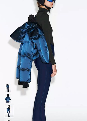 Zara kayak koleksiyonu kuş tüyü mont - Görsel 3