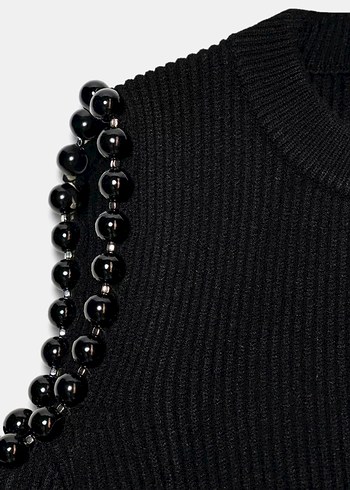 Zara pencere detaylı kazak - Görsel 7