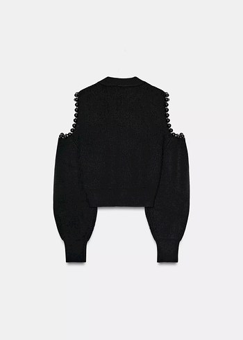 Zara pencere detaylı kazak - Görsel 6