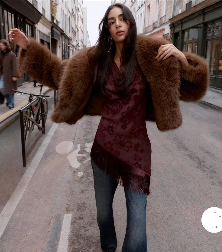 Zara viral suni kürk kaban - Görsel 5
